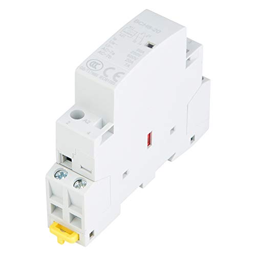 Haushalts-Wechselstromschütz, 2P 20A 24V 220V/230V AC-Schütz, DIN-Schienenmontage, Hochwertiges Isoliermaterial, Kompaktes Design, Schaltplan, Geräuschfreier Betrieb (24V) von Pissente