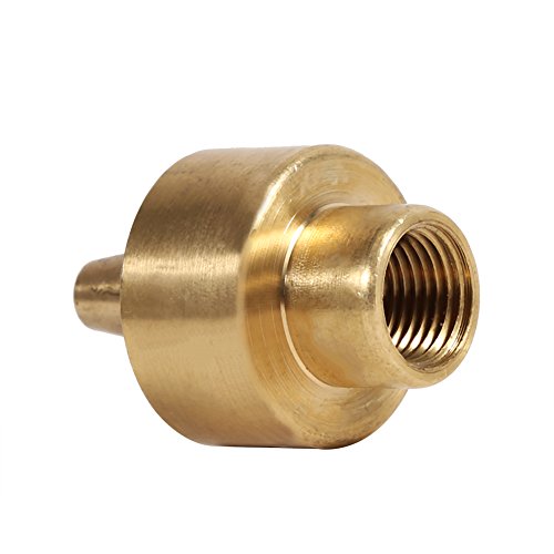 Pissente 1/4 "1/2" 3/4 "Messing Brunnen Düse Teich Sprüh Düse Wasser Sprinkler Kopf mit 3 Schicht Parabol Spray für Garten Teich Brunnen (1/4") von Pissente