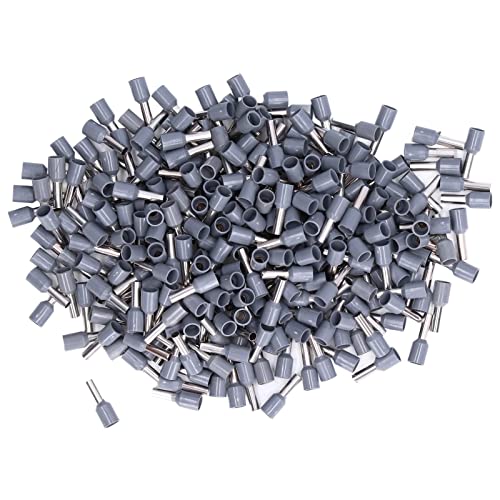 Pissente 1000 PCS Isolierte Ferrule Elektrische Stift -Crimp -Klemmen 12 AWG -Kabel -Endverbinder -Kit mit Kupfer + PVC für Feste Elektrische Elektronikgeräte mit Festem Kerndraht (E4009) von Pissente