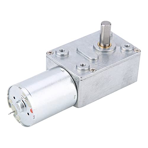Pissente 12 V DC Metal Getriebe Reduktion Motor, 12 V DC -Zahnradmotor 12V Getriebelemotor mit Selbstverriegelungsvertikaler Ausgangswelle für Bootswagen -Haushaltsgeräte BBQ von Pissente