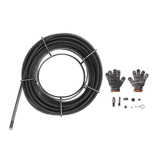 Pissente 30 M Abflusshalle Kabelstahl Abwasserkabel Drain Schlange Kabel HAUBLICH DRABLEINEN PENNUNGSBRAUCH Kabel Abflusshalle Schlangenrohr für Waschbecken Duschrohre, Federdurchmesser von Pissente