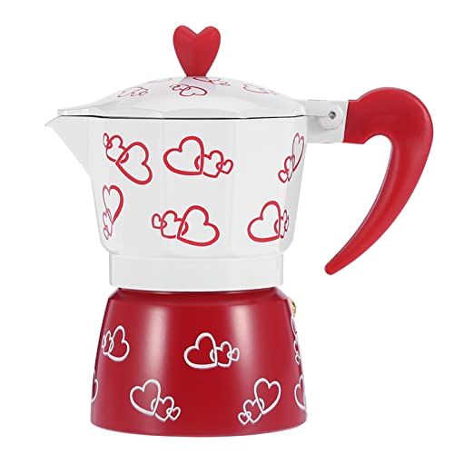 Pissente Aluminiumkaffeekessel Wiederverwendbarer Kaffeekanne Herd Kessel für Home Office mit ABS Storage Box Gasherd Elektrothermieofen Kompatibel (Seien Sie vorsichtig) von Pissente