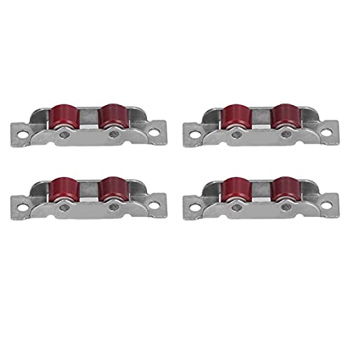 Pissente Doppelrad-Fenster-Riemens Cheibe Schiebefenster-Roller 4Set Push-Pull-Fenster-Hardware mit Edelstahl-Nieten Nylon für 14mm Fenster mit Schlitz Breite von Pissente