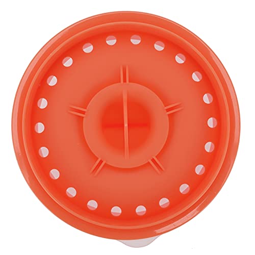 Pissente Eigelb -Trennzeichen Eiweiß Filter Teiler Küchenwerkzeug für die Heimbäckerei mit 6 Eierkapazität Nicht -PP -Material Einfach zu Reinigen & Speicher (dunkelorange) von Pissente