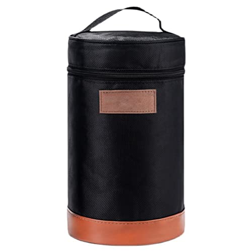 Pissente Gastankabdeckung, Laternenlager -Beutelgas Dose Halter Zylinderbeutel Tragbares Anti -Kollision -Kollision Multifunktional mit Doppeltem Reißverschlussgriff für Camping (Black) von Pissente