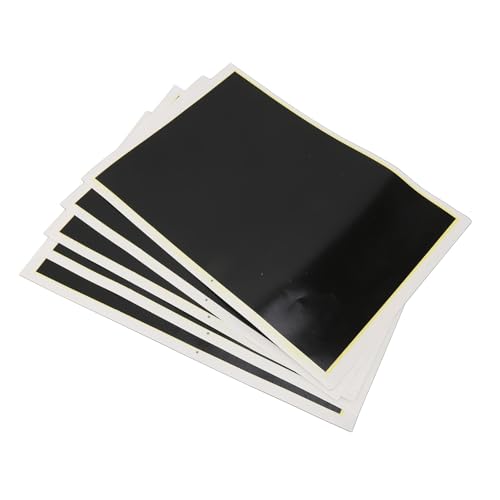 Pissente Gravur -Markierungspapier, Gravurfarbenpapier Gravur Material 5 Blätter Schwarz 39x27cm für Glaskeramik Metall DIY Basteln von Pissente