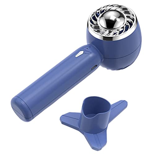 Pissente Handheld -Lüfter, Tragbarer Lüfter Mini -Schreibtisch Lüfter USB Wiederaufladbare 2000 -mAh -Akku 3 -Geschwindigkeitseinstellungen Starker Windkompakt -Design für Reisebüros Im (BLUE) von Pissente
