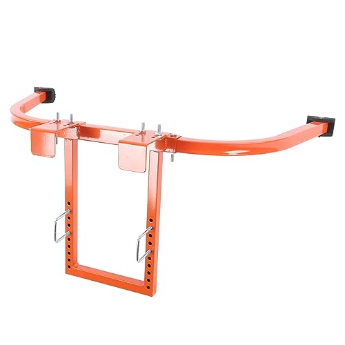 Pissente Leiter Stabilisator Hochleistungsleiter Dachhaken 150 Kg KapazitäT Stahl Leiter Verlängerung Haken Gummi Grip T Bar Leiter Beständiger Gutter Accessoire Kit 430x410x90mmmm (ORANGE) von Pissente