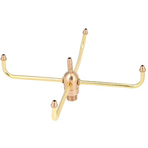 Pissente Messing Rotierender Brunnen Düse Sprinkler mit 4 Arm Multi Stream Sprüh Kopf für Garten Teich Hotel Innenhof Wasser Feature von Pissente