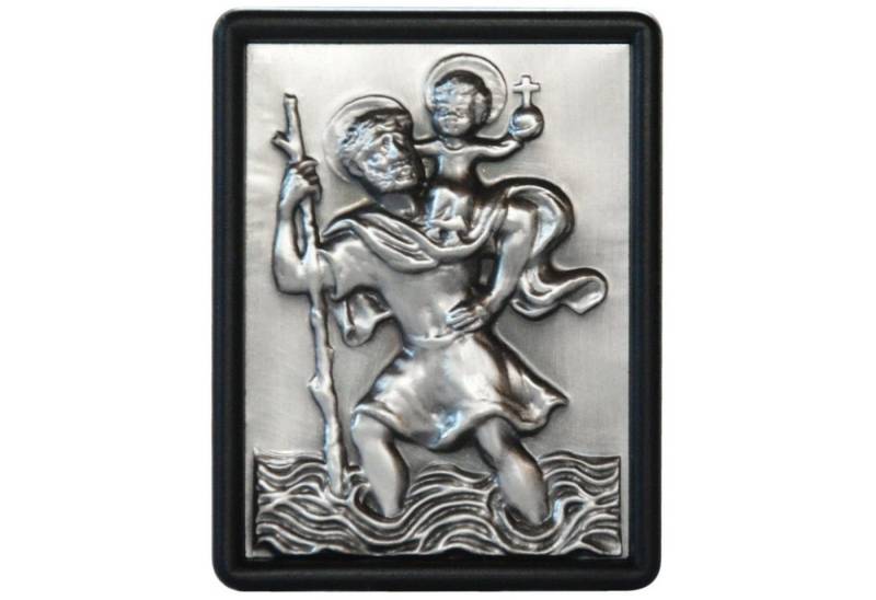 PistolaPeppers Bilderrahmen Schraubbare Sankt Christophorus St. Christopherus Schutzpatron Relief von PistolaPeppers