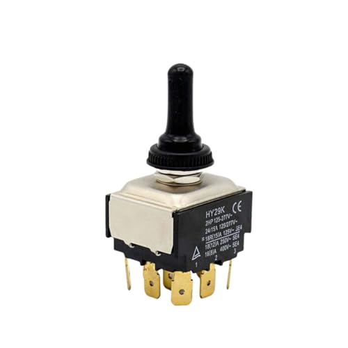 3 Positionsschaltschalter Hy29k Mit 9 Stiften 9 Pin Taste Schalter Einfache Installation Für Home Electrical Installations Power Switches Accessoire von Pitadue