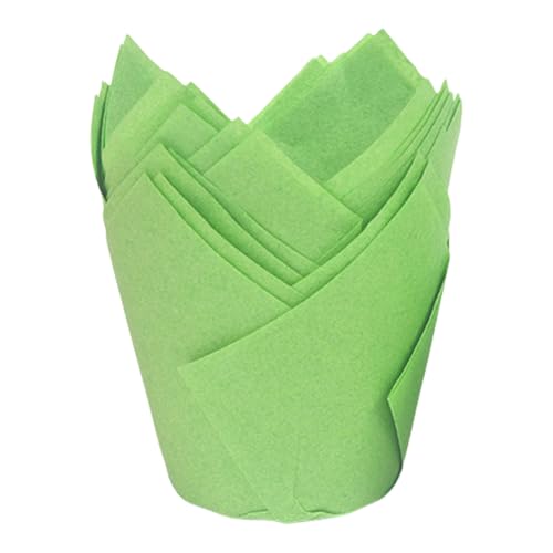 50pcs Tulips Muffins Tassen Mit Druckstilen Texturöl Proof Cupcake Liner Zum Backen Von Geburtstagen Hochzeiten Feiertage Backbecher von Pitadue