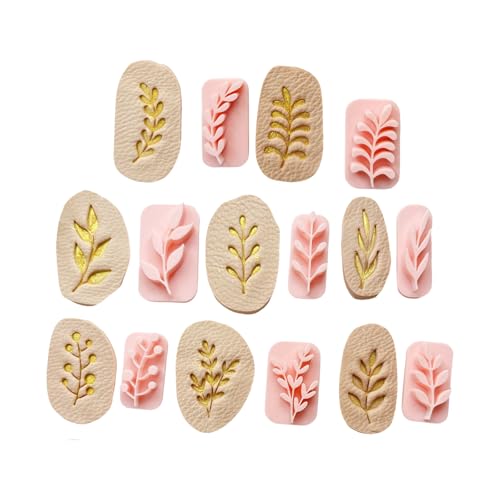 8 Piece Practical Clay Blatt Schmuckform Set Ideal Für Bastelohrringe Und Einzigartige Handgefertigte Schmuckprojekte Benutzerfreundliches Handwerk von Pitadue