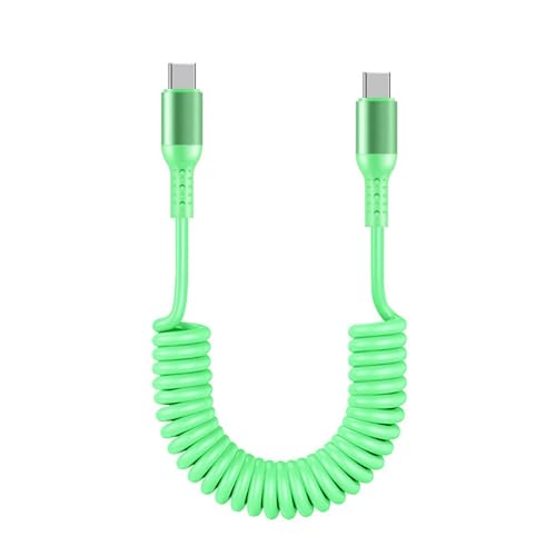 Pitadue USB Typ C Feder Gewickeltes Kabeldraht Doppelte Männliche Endanschlüsse Draht Telefone Schnelles Ladekabel Für Laptops Tabletten USB C Ladungskabel Pitadue USB Typ C Feder Gewickeltes Kabeldraht Doppelte Männliche Endanschlüsse Draht Telefone Schnelles Ladekabel Für Laptops Tabletten USB C Ladungskabel von Pitadue