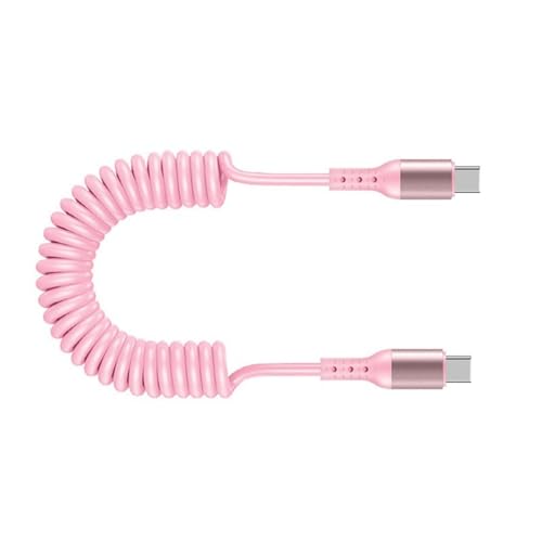 Pitadue USB Typ C Feder Gewickeltes Kabeldraht Doppelte Männliche Endanschlüsse Draht Telefone Schnelles Ladekabel Für Laptops Tabletten USB C Ladungskabel Pitadue USB Typ C Feder Gewickeltes Kabeldraht Doppelte Männliche Endanschlüsse Draht Telefone Schnelles Ladekabel Für Laptops Tabletten USB C Ladungskabel von Pitadue