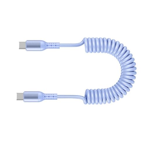 Pitadue USB Typ C Feder Gewickeltes Kabeldraht Doppelte Männliche Endanschlüsse Draht Telefone Schnelles Ladekabel Für Laptops Tabletten USB C Ladungskabel Pitadue USB Typ C Feder Gewickeltes Kabeldraht Doppelte Männliche Endanschlüsse Draht Telefone Schnelles Ladekabel Für Laptops Tabletten USB C Ladungskabel von Pitadue