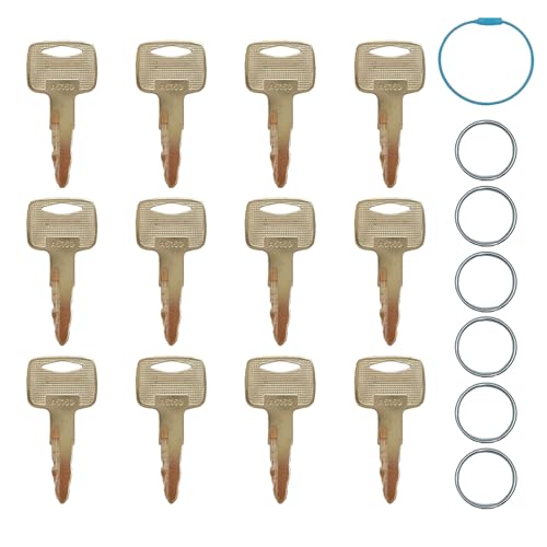 Pitertul Ersatzschlüssel A5160 91A07-01910 für Mit-Mitsubishi CAT FG Gabelstapler-Serie, 12 Stück von Pitertul