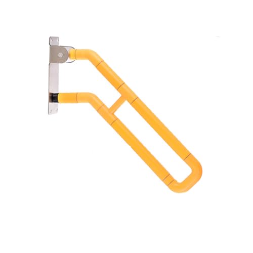 Pithsdp Treppenhandlauf Indoor Modern Wandhalterung Faltbarer Handlauf Haltegriffe Dusche Flip Up Haltegriff Zugänglichkeit Armlehne Die Älteren Schwangeren Behinderten(Size:75cm,Color:Gelb) von Pithsdp