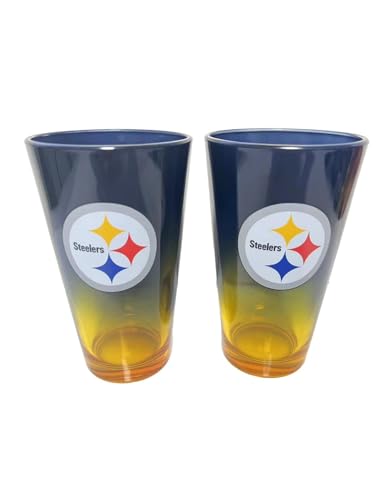 Pittsburgh Steelers NFL Pint Gläser Glas Set 2er-Set 475 ml von Pittsburgh Steelers