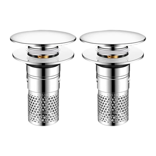 Pitycbo 2 Stück Waschbeckenstöpsel, Haarfänger, Mehrzweck Waschbecken Abflussstöpsel, Ersatz mit Korb für Wohnmobil Wohnung von Pitycbo