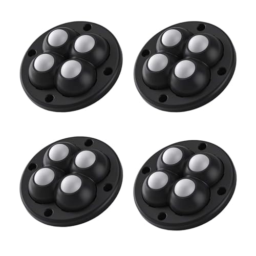 Pitycbo 4x Selbst Haftung Caster Rad 360 Swivel Universal Rad Swivel Pulley für Moving, Schwarz Pitycbo 4x Selbst Haftung Caster Rad 360 Swivel Universal Rad Swivel Pulley für Moving, Schwarz von Pitycbo