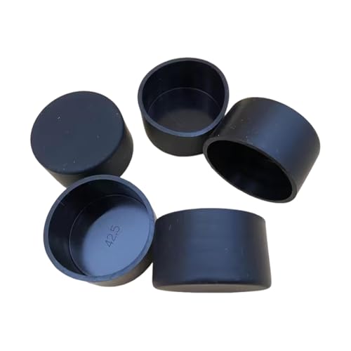 Pitycbo 5 Stücke PVC ID 6,3 Cm Möbelbeine Beistelltisch Beinschutz Vielseitig Anti Scratch Rohr Bolzenhülse Flexibel, Schwarz von Pitycbo