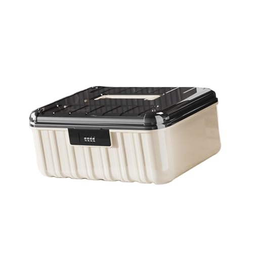 Pitycbo Abschließbare Aufbewahrungsbox, Dokumenten Organizer, Mehrzweck Aufbewahrungsbox mit Passwortschloss für Die Garagenorganisation Und Badezimmerschränk, 36.2 X 28.5 X 15.8 von Pitycbo
