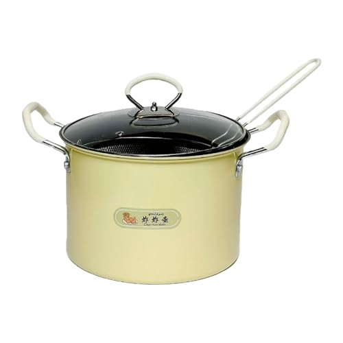 Pitycbo Frittie Frittierentopf mit Siebkorb Küche Frittingpfanne Mehrzweck Einfach zu Reinigen zu Reinigen, Gelb Pitycbo Frittie Frittierentopf mit Siebkorb Küche Frittingpfanne Mehrzweck Einfach zu Reinigen zu Reinigen, Gelb von Pitycbo