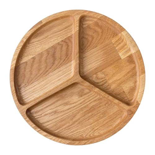 Pitycbo Holz Unterteilt Serviertablett Vorspeise Tablett für Snack Dessert Brunch Platte von Pitycbo