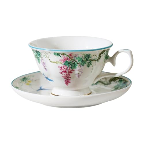 Pitycbo Kaffeetasse, Leicht zu Reinigen, mit Tablett, Cappuccinotasse für Kaffee zu Hause von Pitycbo