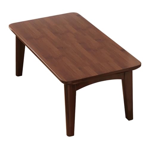 Pitycbo Klappbarer Couchtisch, Tatami Bodentisch, Klappmöbel, Laptop Schreibtisch, Chinesischer Teezeremonie Schreibtisch, Boden Schlafzimmertisch, Dunkelbraun von Pitycbo