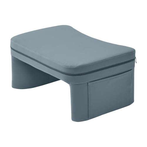 Pitycbo Lesekissen Couchstütze Laptophalter Gamingkissen mit Multifunktion Und Kratzfestem Stoff für Arbeiten Im Bett Lesen auf Dem Sofa Gaming für Erwachsene, Grau Blau von Pitycbo
