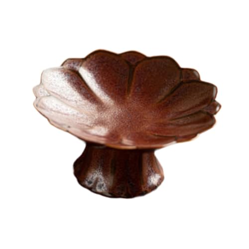 Pitycbo Obst Platte Footed Dessert Display Stand Snack Tablett für Küche Zähler Hause, Rot von Pitycbo