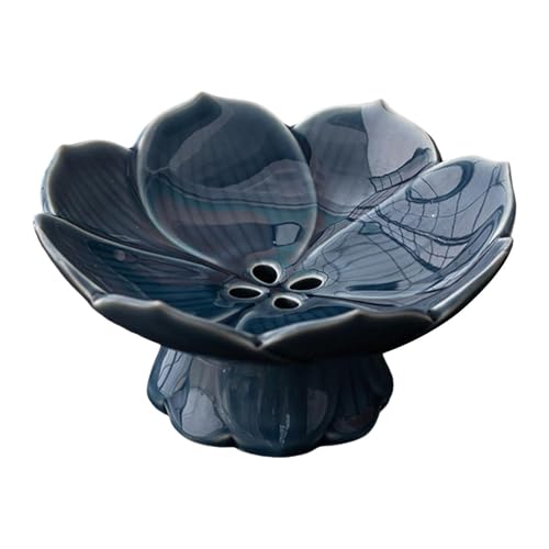 Pitycbo Obstschale Präsentierteller Servierschale Aufbewahrungsschale mit Stilvoller Optik für Gästeempfang Esszimmer Dekoration, Blau von Pitycbo