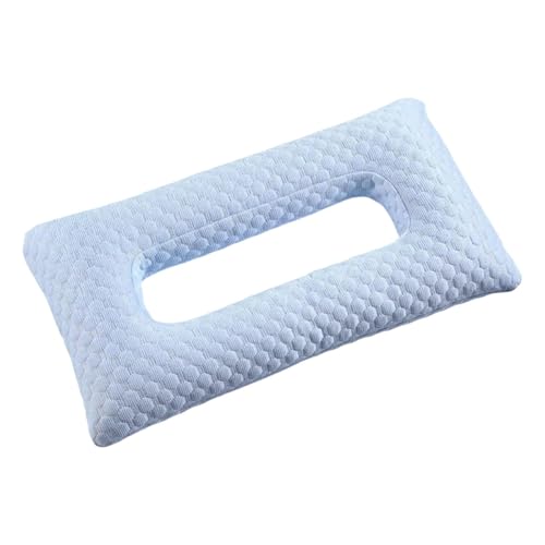 Pitycbo Ohrlochkissen für Seitenschläfer, mit Löchern, Bequem, Weich Und Atmungsaktiv, Blau Pitycbo Ohrlochkissen für Seitenschläfer, mit Löchern, Bequem, Weich Und Atmungsaktiv, Blau von Pitycbo