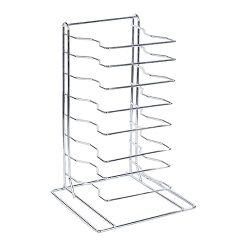 Pitycbo Pizzaständer, Vertikaler Halter, Tischserver, Geschirrhalter, Kühlregal, Hochleistungseisen, Geeignet für Buffet Tischservice, E, 8-stufig von Pitycbo
