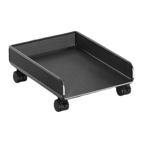 Pitycbo Rollbarer Aufbewahrungskorb, Badezimmer Organizer, Strapazierfähiges Aufbewahrungsregal unter Dem Schrank, Organizer für Schlafzimmer, Wohnheim, Küche, Black L von Pitycbo