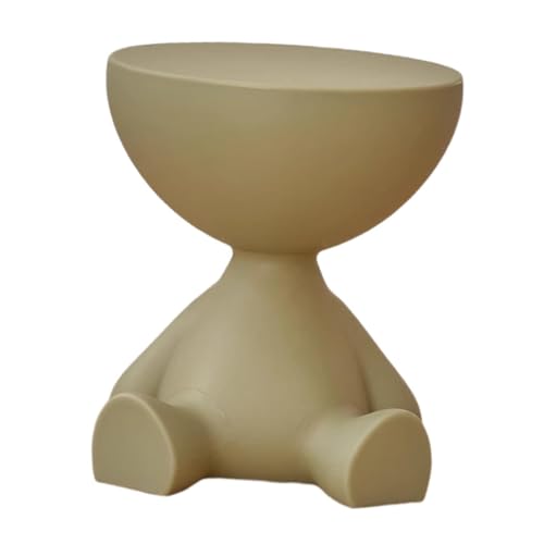 Pitycbo Beistelltisch runder Couchtisch mit Ablagefläche, kreativer Couchtisch klein für Wohnzimmer, Wohnzimmertisch, Nachttisch modern Sofatisch tragbar für Schlafzimmer Couch und Sofa, Groß Grün von Pitycbo
