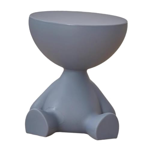 Pitycbo Beistelltisch runder Couchtisch mit Ablagefläche, kreativer Couchtisch klein für Wohnzimmer, Wohnzimmertisch, Nachttisch modern Sofatisch tragbar für Schlafzimmer Couch und Sofa, Groß Blau von Pitycbo