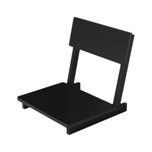 Pitycbo Tatami Stuhl mit Rückenlehne, Holz, für Spielbereich, Schwarz von Pitycbo