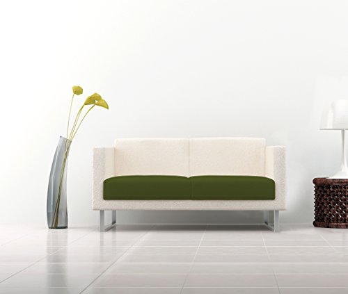 Più Bello Paar des Sofas setzt Decke ausziehbar von 50cm bis 70cm, dunkel grün von Italian Bed Linen