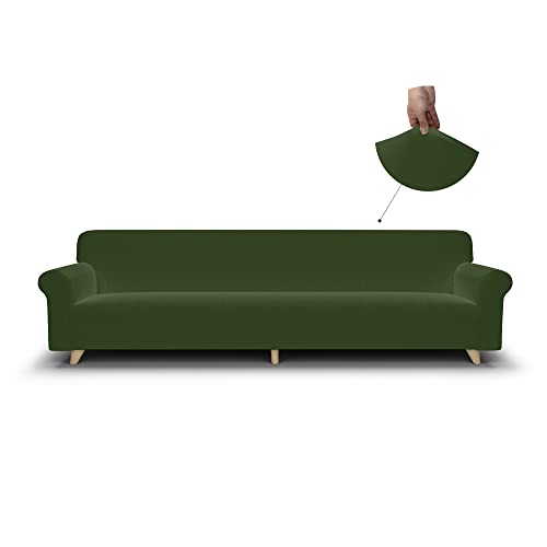 Più bello Bielastische Couchüberzüge Dunkel Grün von Italian Bed Linen