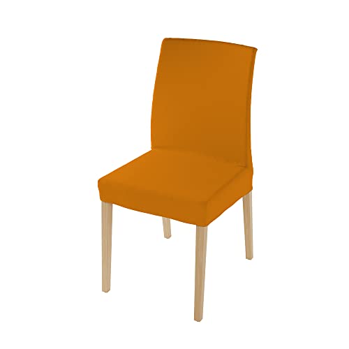 Italian Bed Linen Più Bello Bielastische Stuhlüberzüge Set, orange (2 Stücke), Polyester, Standard von Italian Bed Linen