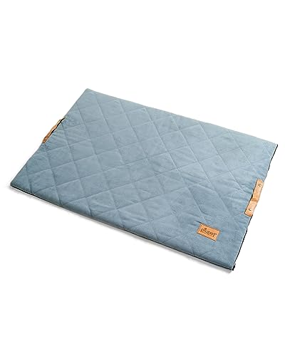 PiuPet® Hundedecke 70x100cm I Auf 30°C Waschbar I Hundematte grau I Passend auch für große Hunde I Hundedecke gepolstert von PiuPet