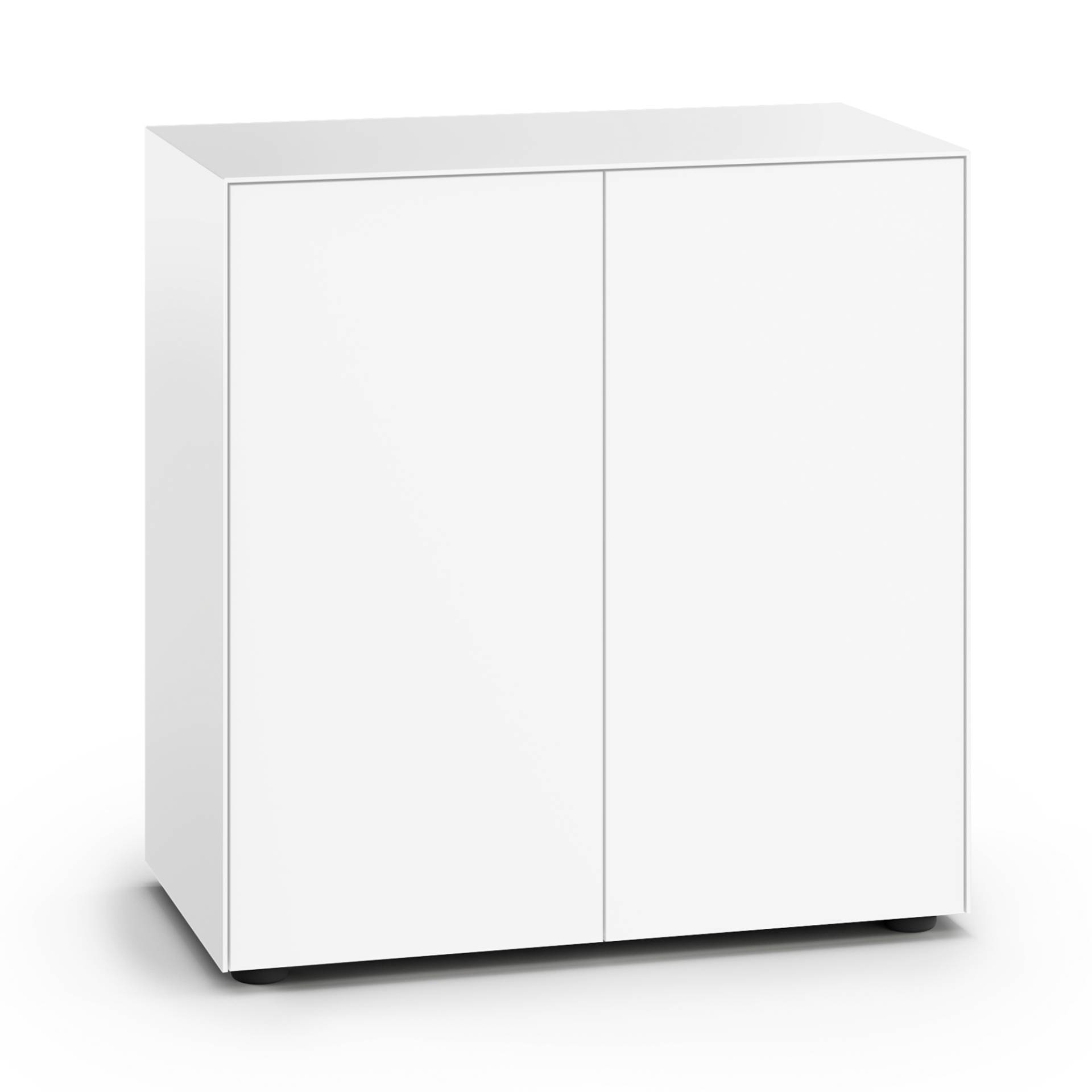 Piure - Nex Pur Office Türbox 75x40x75cm - weiß RAL 9016/MDF matt lackiert/mit Gleitfüßen H 3cm/1 Fachboden von Piure
