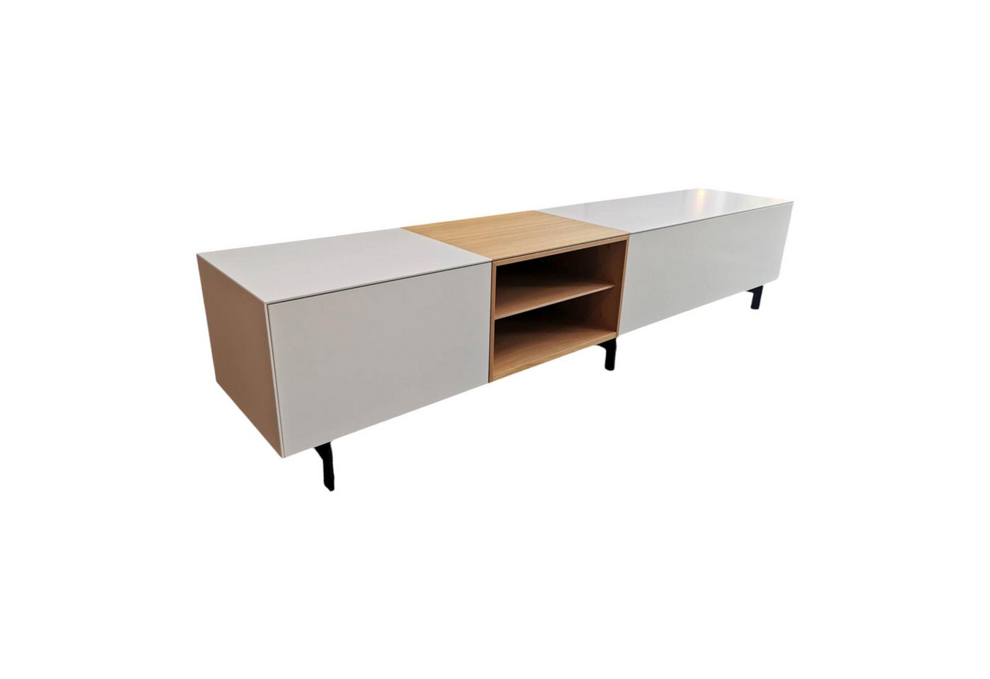 Piure Sideboard Sideboard Edit Quick MDF Mattlack P01/P01 Weiß E08 Eiche Piure Sideboard Sideboard Edit Quick MDF Mattlack P01/P01 Weiß E08 Eiche von Piure