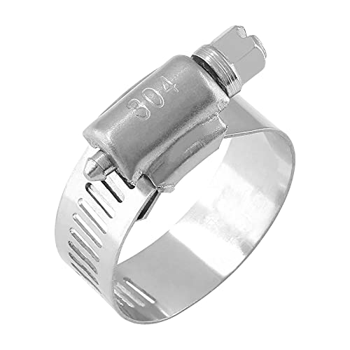 Piutouyar Schlauchschellen, Edelstahl, verstellbar, 18 mm,32 mm, Schneckenantrieb, Kraftstoffleitung, Automobil- und mechanische Anwendung (3/4 Zoll bis 1-1/4 Zoll) von Piutouyar