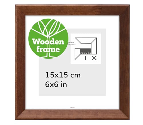 Pix FRAMES Bilderrahmen 15x15 cm - Kollektion Magic Nature - Fotorahmen aus Holz - Rahmen mit Scheiben aus acrylglas - quadratisch Rahmen - Modern Photo Frame - Braun Pix FRAMES Bilderrahmen 15x15 cm - Kollektion Magic Nature - Fotorahmen aus Holz - Rahmen mit Scheiben aus acrylglas - quadratisch Rahmen - Modern Photo Frame - Braun von Pix FRAMES