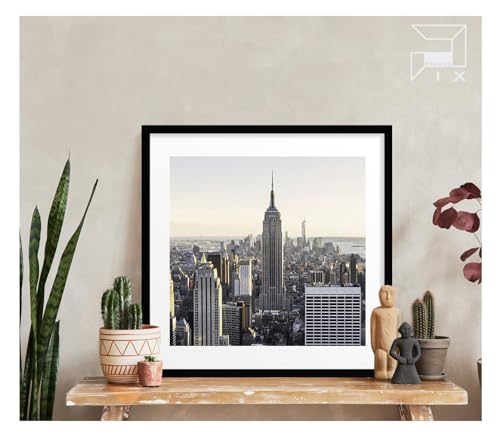 Pix FRAMES Bilderrahmen 25x25cm - Holzrahmen für Foto - Rahmen mit Scheiben aus acrylglas - Rahmen zum Aufhängen - Modern Photo Frame - Schwarz Pix FRAMES Bilderrahmen 25x25cm - Holzrahmen für Foto - Rahmen mit Scheiben aus acrylglas - Rahmen zum Aufhängen - Modern Photo Frame - Schwarz von Pix FRAMES