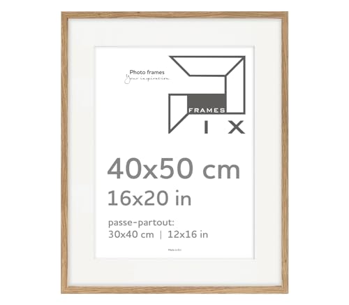 Pix FRAMES Bilderrahmen 40x50/30x40 cm - Idea Pass Kollektion - Holzrahmen mit Passepartout - Picture Frame - Holzbilderrahmen - Holz Bilderrahmen - Fotorahmen - Eiche Pix FRAMES Bilderrahmen 40x50/30x40 cm - Idea Pass Kollektion - Holzrahmen mit Passepartout - Picture Frame - Holzbilderrahmen - Holz Bilderrahmen - Fotorahmen - Eiche von Pix FRAMES